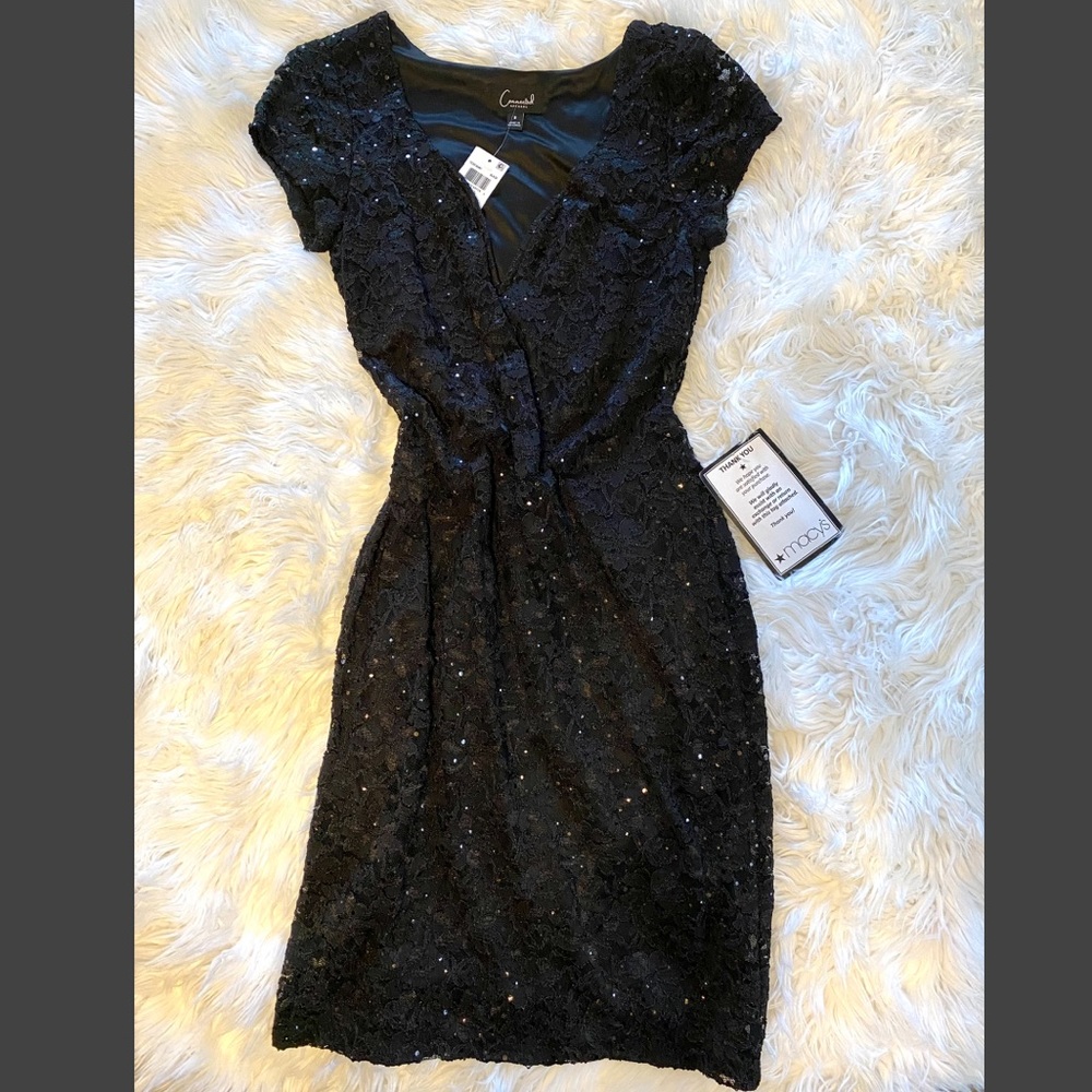 New black sequin dress
